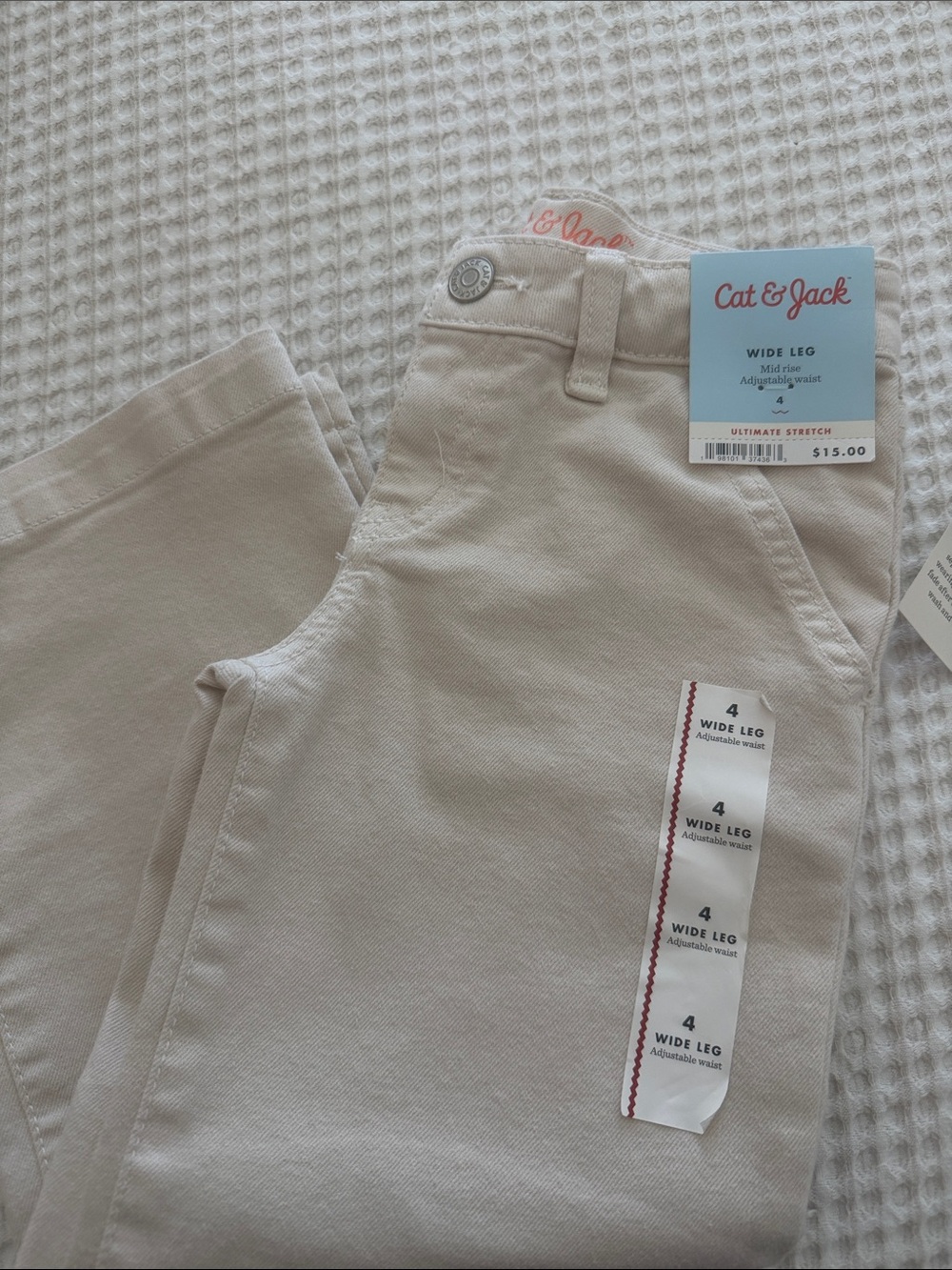 Cat & Jack Wide Leg Pants in Cream